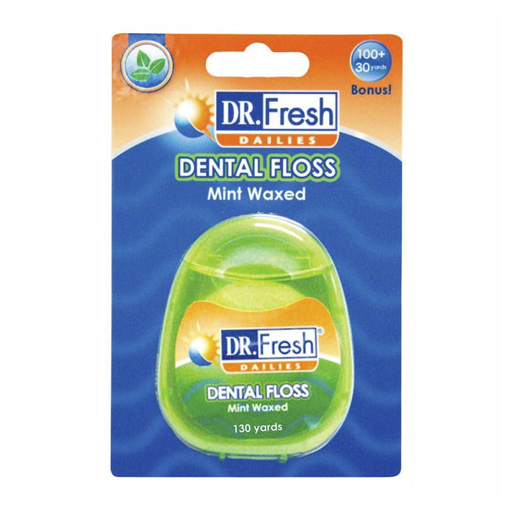Dr. Fresh 130 Yds Floss Waxed Mint, 1 Ea